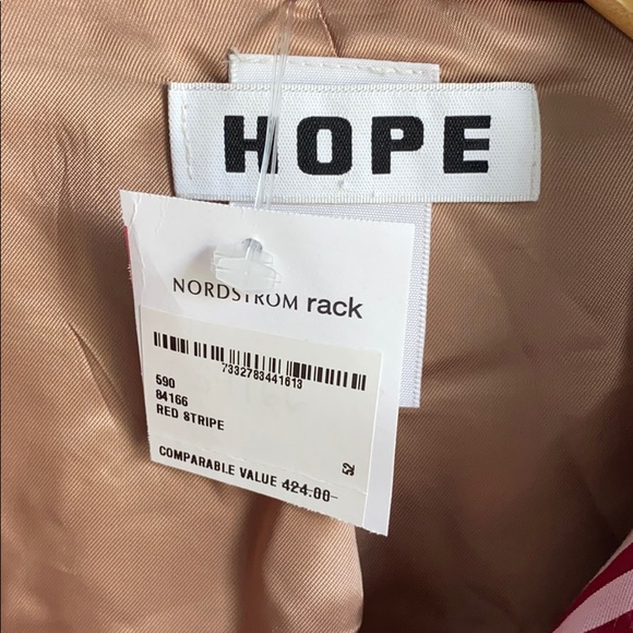 NWT Hope striped red fifty shirt jacket 52 44 - Picture 3 of 6